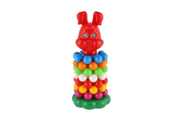 Složena piramida s prstenovima plastika 26cm u mrežici 12m+