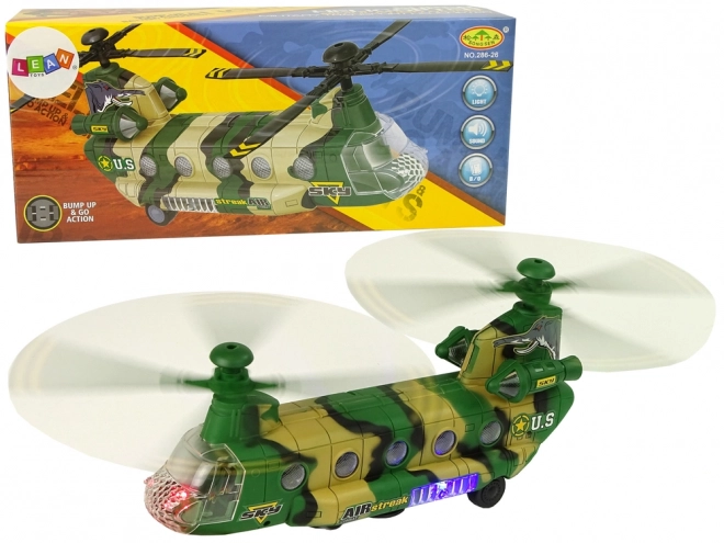 Vojni helikopter s LED svjetlima i zvukovima