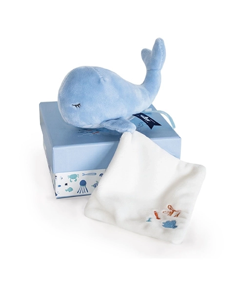 Poklon set – plišana plava kitova 15 cm