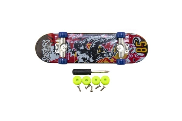 Šroubovaci prstovni skateboard s dodacima - 9 cm