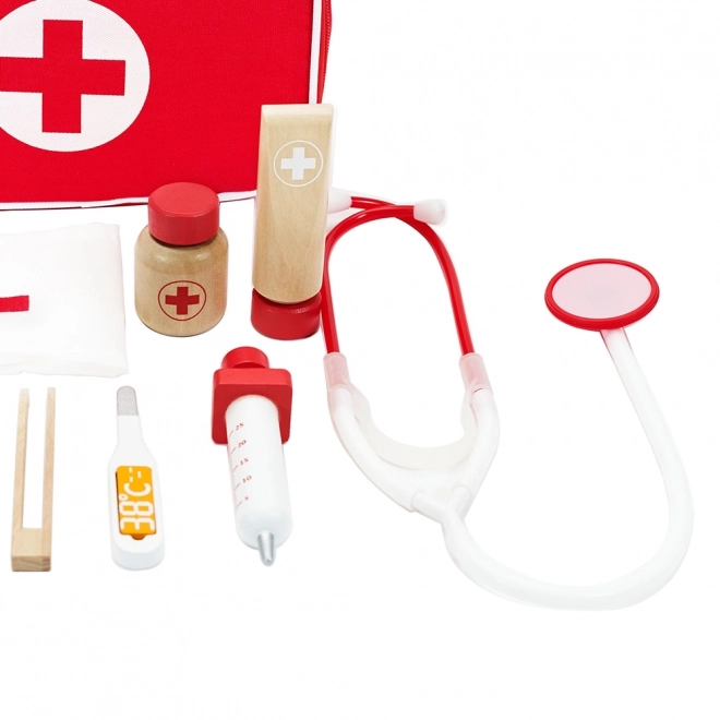 Set liječnika 19 kom drvo/plastika u papirnatoj ambalaži 21x16x8 cm