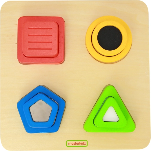 Drveni senzorni sortirnik oblika MASTERKIDZ Montessori