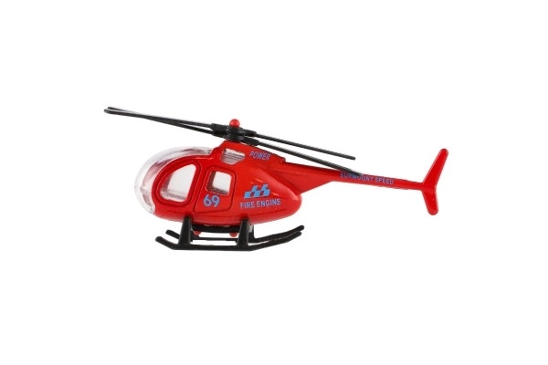 Metalni i plastični dječji helikopter 10 cm
