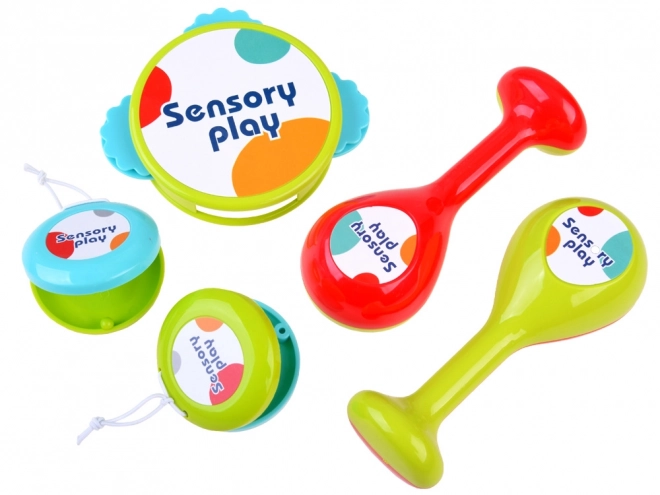 Set glazbenih instrumenata bubanj maracas