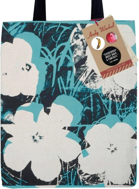 platnena torba s cvijećem andy warhol