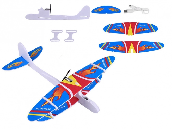 Polistirenski leteći avion s USB motorom