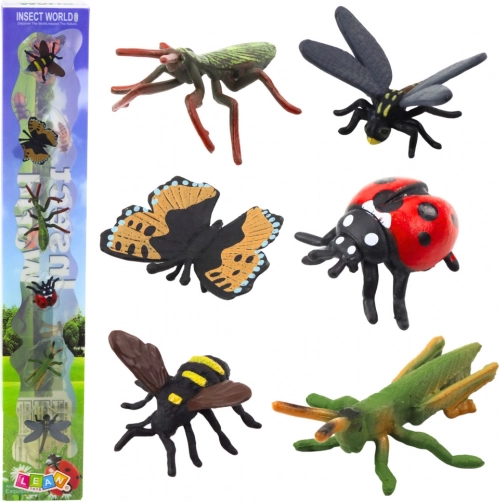 Set mini figura insekata Osa Bogomoljka Bubamara 4-6cm 6 kom