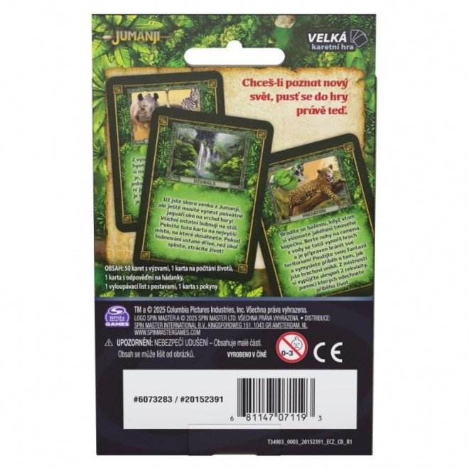 Jumanji kartaška igra