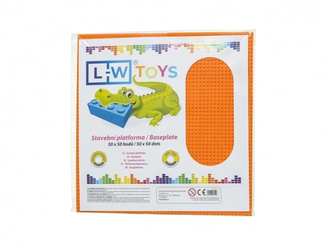 L-W Toys Velika podloga za skladanje 50x50 točaka narančasta