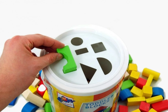 Drvene kocke u kantici 100 komada