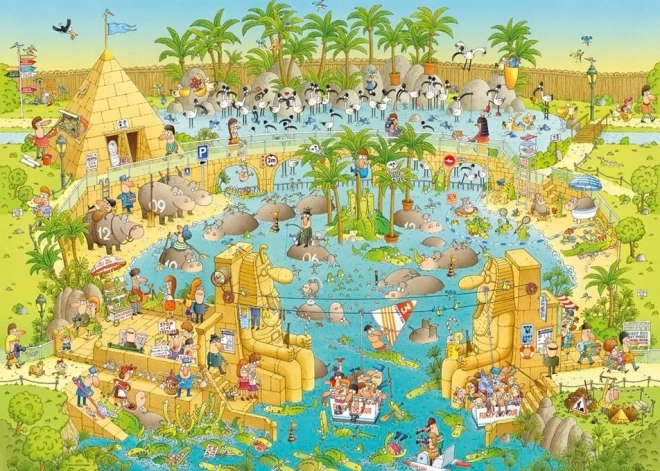 Heye Puzzle Luda ZOO: Nilsku izložbu 1000 dijelova