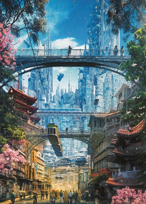 Puzzle HEYE Future Cities: Poslovna četvrt 1000 dijelova