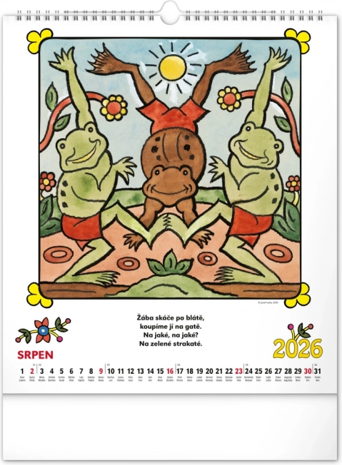 Zidni kalendar Josef Lada - Izreke 2026