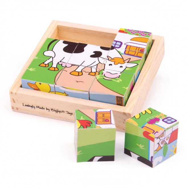 Puzzle slikovne kocke Životinje