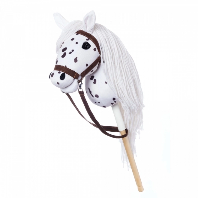 Konjić na štapu Hobby Horse iz kolekcije HOPPIHORSE Sport Edition u boji bijelog leoparda