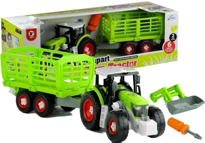 Rastavljivi traktor s prikolicom 43 cm