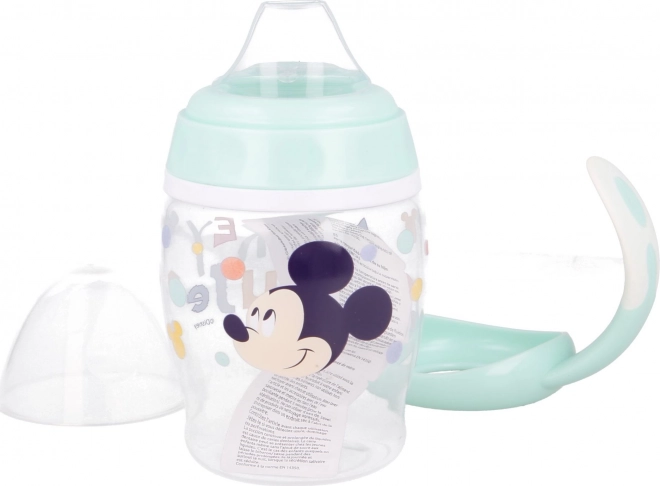 STOR Šalica s ručkama i silikonskim usnikom 270ml Mickey Mouse