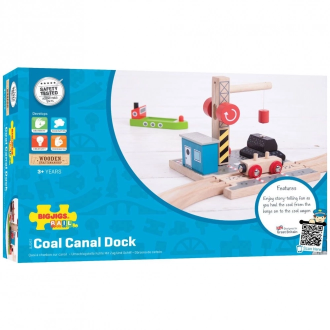 Bigjigs Rail Ugljenokop s dizalicom