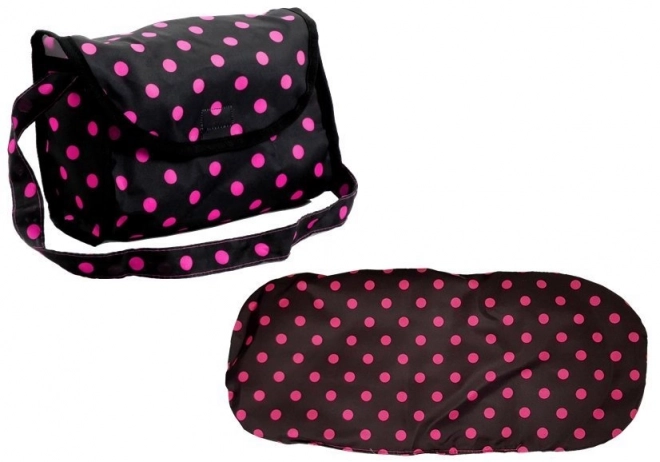 Kolica 2 u 1 s torbom za kolica Black and Pink