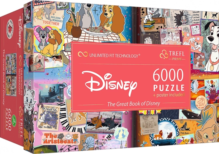 Trefl puzzle UFT Velika knjiga Disney 6000 dijelova