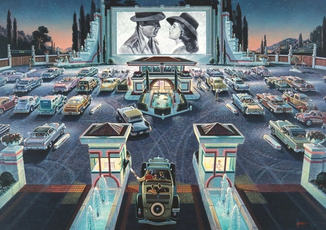 ART PUZZLE Slagalica Autokino 1000 dijelova