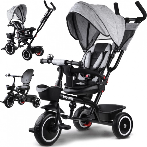 Dječja tricikla 3u1 s okretnim sjedalom i krovićem TINY BIKE – Okretno