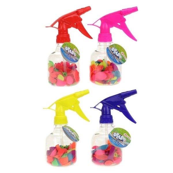 Pumpica za vodene bombe + bombe 50 kom plast 17cm 4 boje