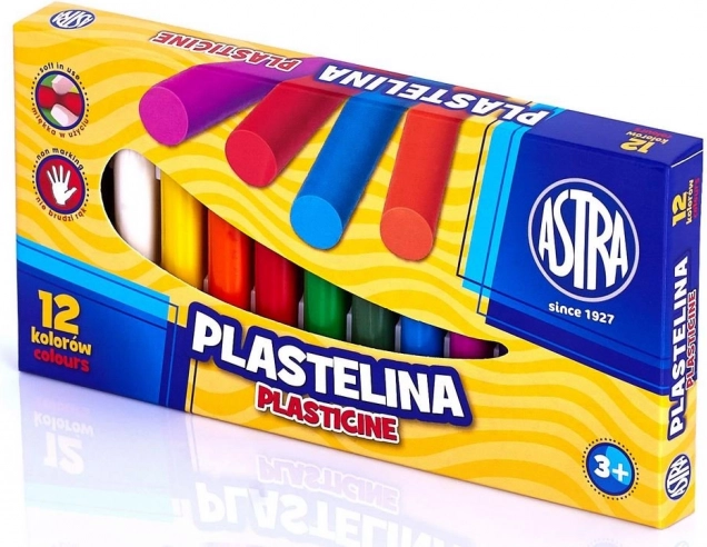 ASTRA plastelin set 12 boja 12×13 g