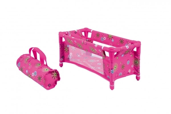 Krevetić za lutke metal/plastika sklopivi u platnenoj torbi 27x14x10cm u vrećici