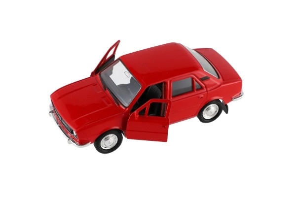 Auto Welly Škoda 105L metal/plast 11cm 1:34-39 slobodan hod 4 boje u kutiji 15x7x7cm