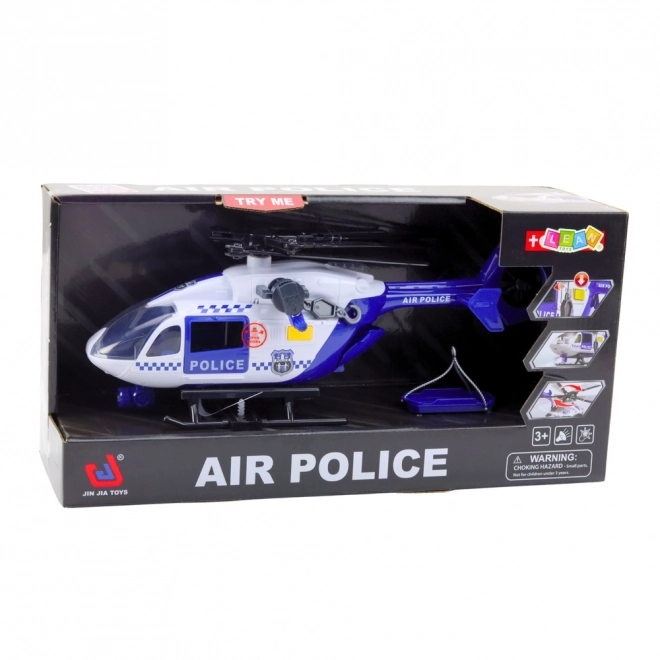 Policijski helikopter s svjetlima i zvukovima