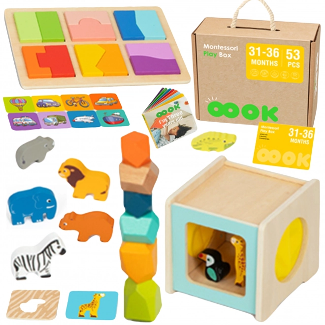 Edukativni Montessori kutija za djecu u dobi od 31-36 mjeseci