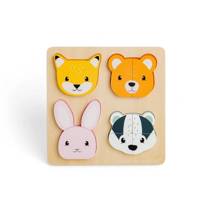Drvene slagalice s ubacivanjem i brojanjem Bigjigs Toys