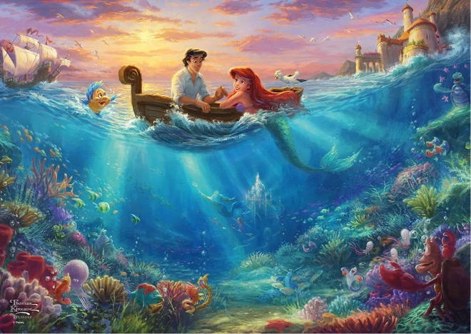 Puzzle Ariel u limenci s 500 dijelova