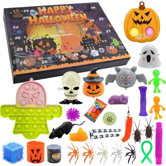 Kalendar Halloween Igračke Pop It Fidget Toys Bundeva Duh
