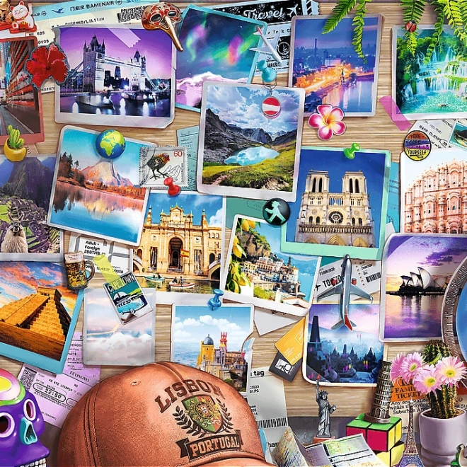 Puzzle TREFL Premium Plus Čajnička Vrijeme: Sjećanja s Putovanja 500 Dijelova
