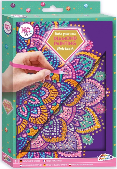 Blok A5 Ljubičasta Mandala Dijamantno Slikanje
