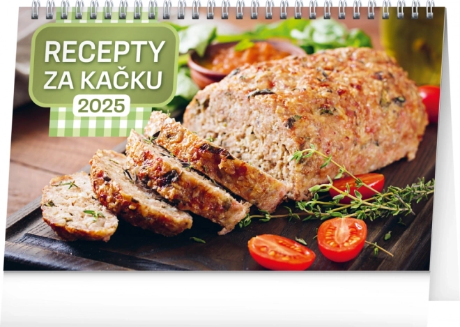 NOTIQUE Stolni kalendar Recepti za patku 2025, 23,1 x 14,5 cm