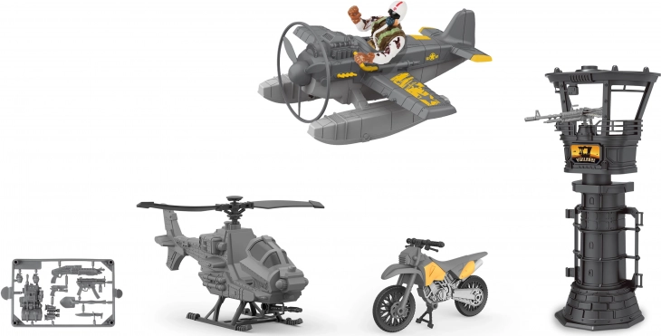 vojni set s avionom i tornjem 21 cm