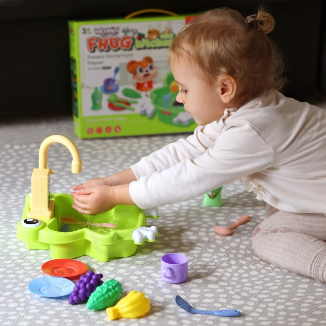 Woopie dječji sudoper žaba s baterijom i funkcijom vode