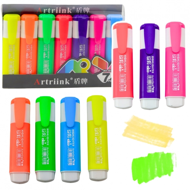 Set od 7 neon markera