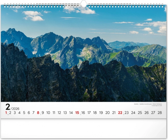 Zidni kalendar Magične Tatre 2026