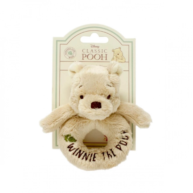 Rainbow plišano zvečkalo Winnie Pooh