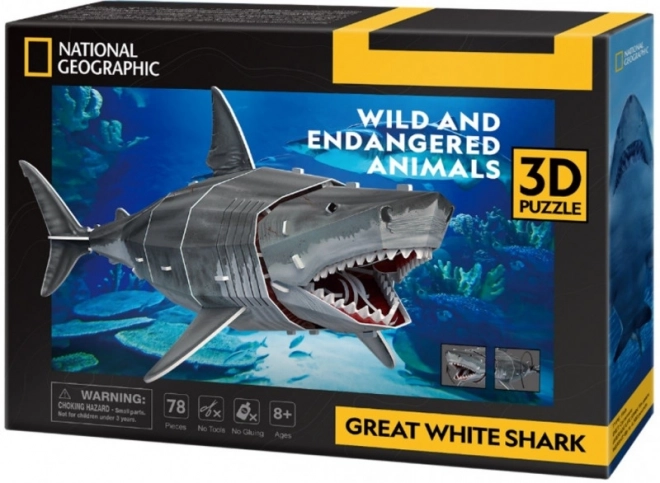3D puzzle 78 dijelova Bijela psina