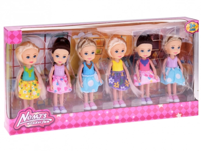 Prekrasne mini lutke 12 cm set od 6 komada