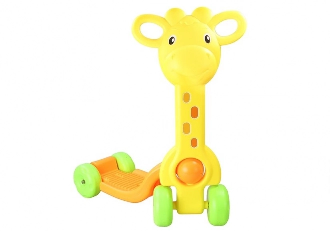 Dječji romobil 4 kotača žirafa žuta