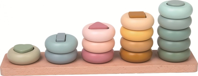 2kids toys drvena slagalica za oblikovanje – pastelnа montessori igračka
