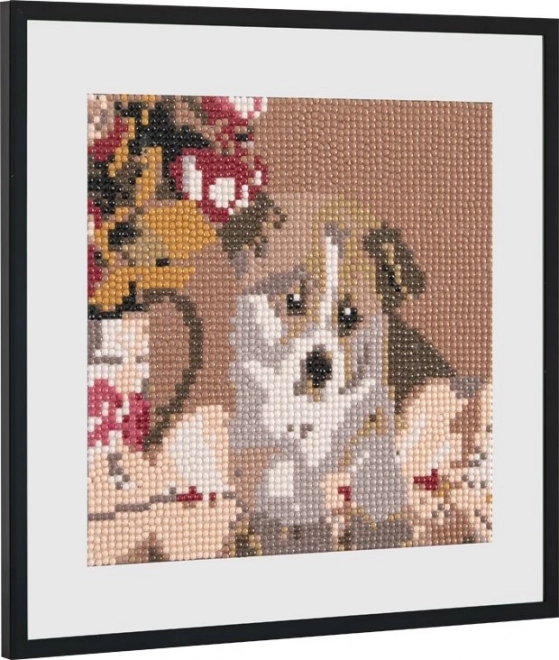 GRAFIX Dijamantno slikanje Slatko štene 20x20cm