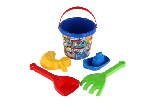 Set za pijesak 5 kom plastični Paw Patrol/Patrolne šape plava u mreži 12x22x12cm 12m+ Wader