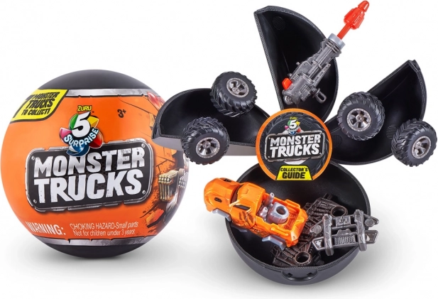 ZURU 5 Surprise Monster Trucks – kolekcionerska kugla s iznenađenjem